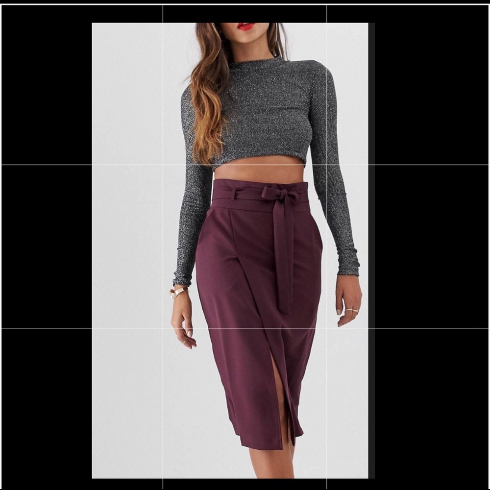 *SOLD* Tailored Skirt with obi belt